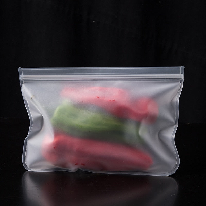 silicone food storage bag reusable stand